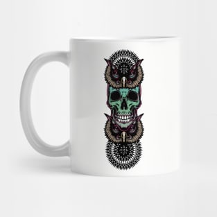 Skull with owl Mug